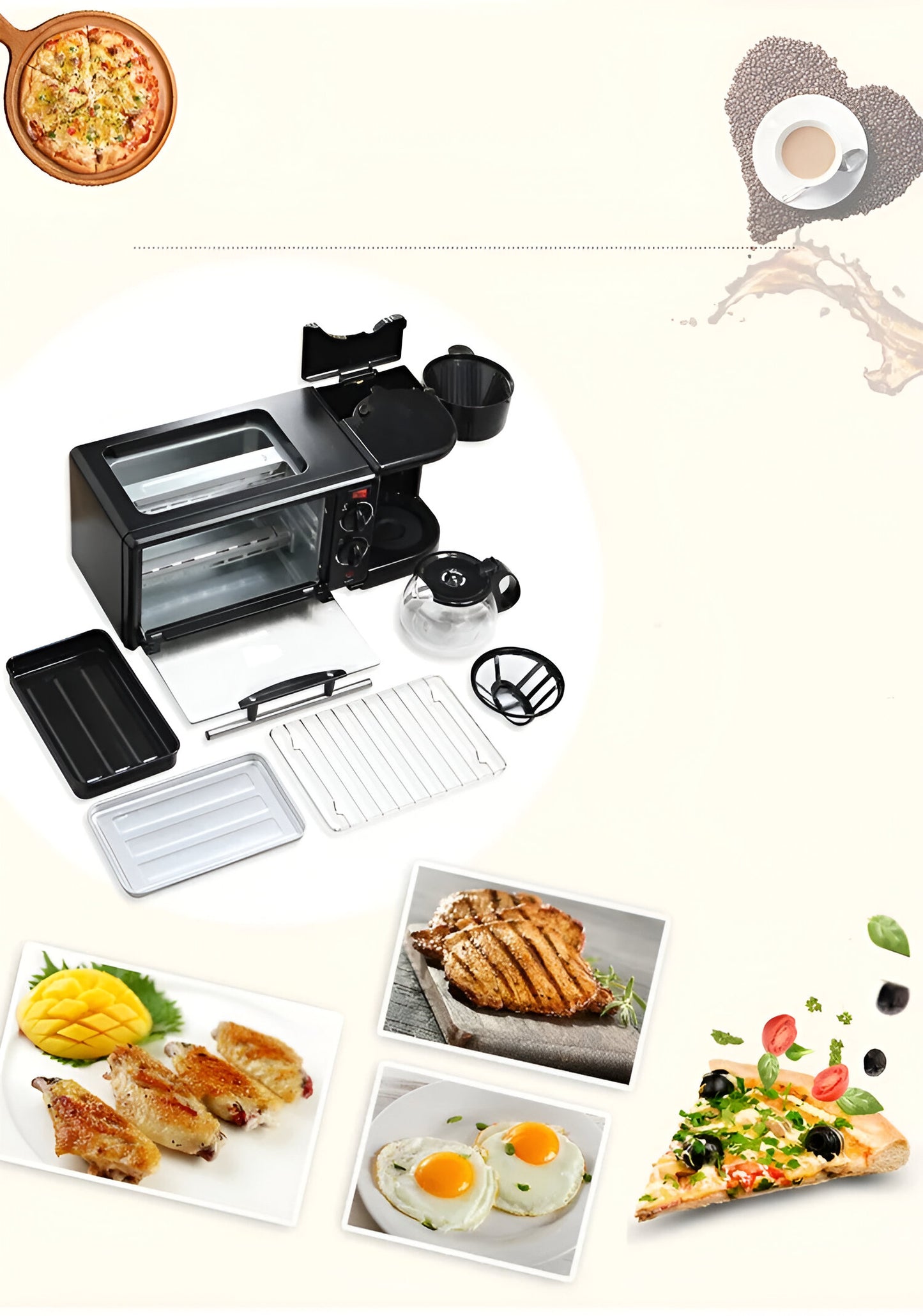 Horno microondas 3 en 1