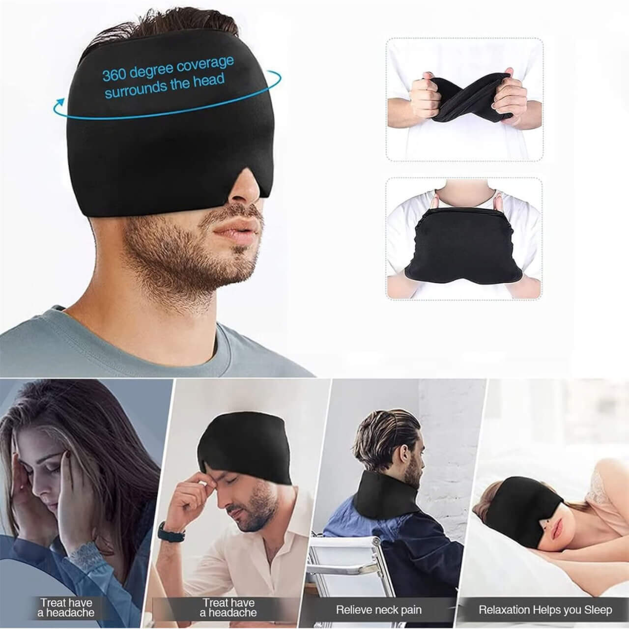 Gorro terapéutico para migraña
