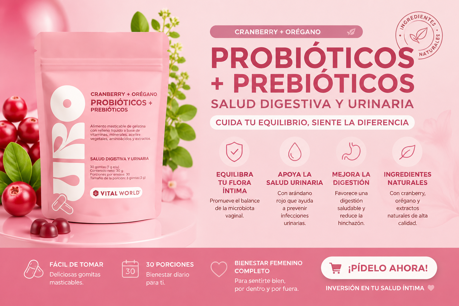 URO Probióticos íntimos.