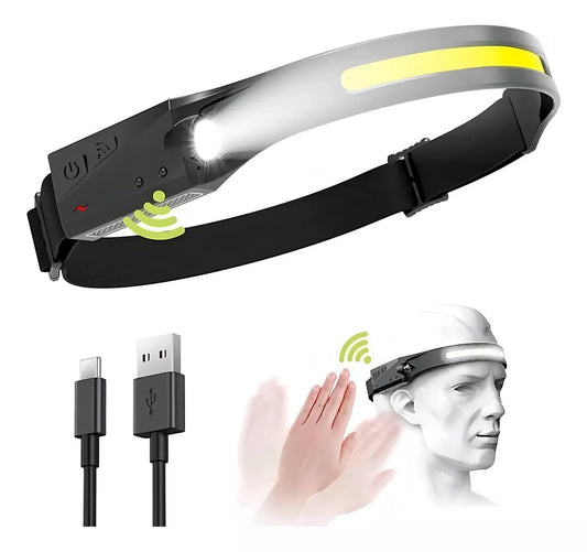 Linterna luz frontal led de camping