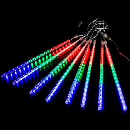 Luces LED meteoro tipo lagrima, solares